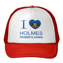 I Love Holmes, PA Trucker Hats