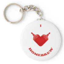 I Love Homebrew Keychains