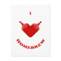 I Love Homebrew Post Card