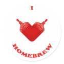 I Love Homebrew Sticker