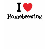 I love Homebrewing heart custom personalized t-shirts