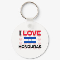 I Love Honduras keychains