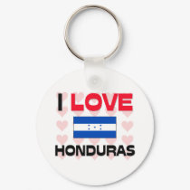 I Love Honduras keychains