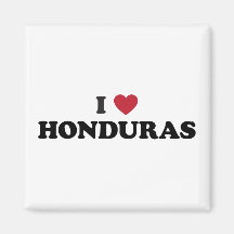 I Love Honduras Refrigerator Magnet