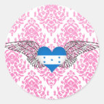 I Love Honduras -wings Stickers