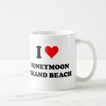 I Love Honeymoon Island Beach Florida Mug