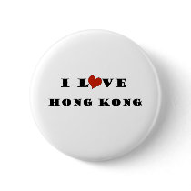 I Love Hong Kong buttons