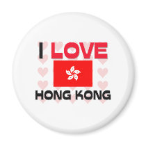 I Love Hong Kong magnets