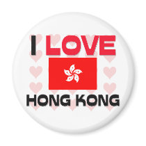 I Love Hong Kong magnets