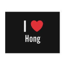 I love Hong postcards