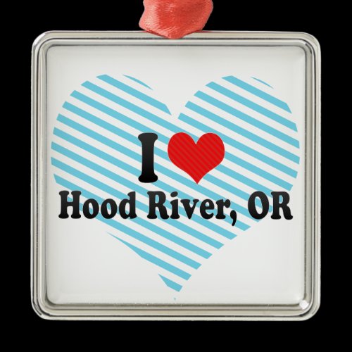 I Love Hood River, OR Christmas Tree Ornaments