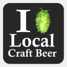 I love (hop) local craft beer! sticker