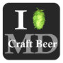 I love (hop) Maryland craft beer! Sticker