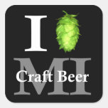 I love (hop) Michigan craft beer! Sticker