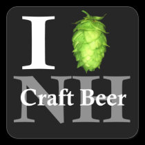 I love (hop) NH craft beer! stickers