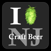 I love (hop) NJ craft beer stickers