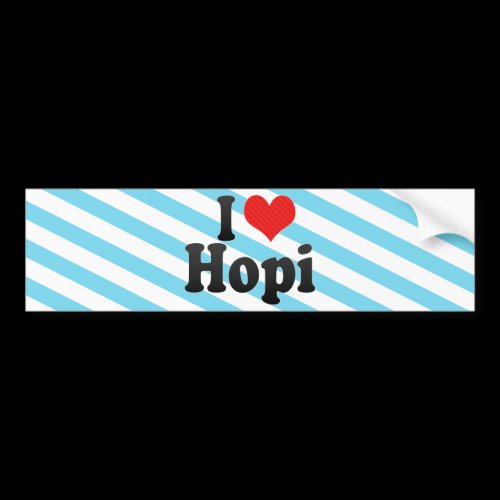 I Love Hopi Bumper Sticker