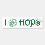 I LOVE HOPS BUMPERSTICKER BUMPER STICKERS