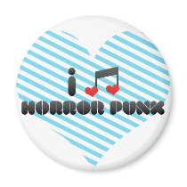 I Love Horror Punk Refrigerator Magnet