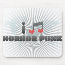 I Love Horror Punk Mousepads