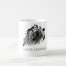 I LOVE HORSES COFFEE MUG