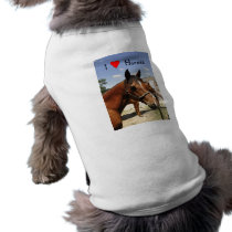 I love horses pet clothing