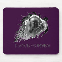 I LOVE HORSES MOUSEPADS