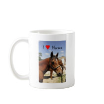 I love horses coffee mug