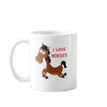 I LOVE HORSES MUG