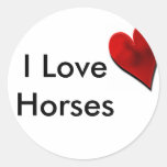 I Love Horses Sticker