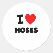 I Love Hoses Sticker