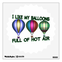 I Love Hot Air Balloons Wall Graphics