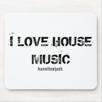 I Love House Mouse Pad mousepads