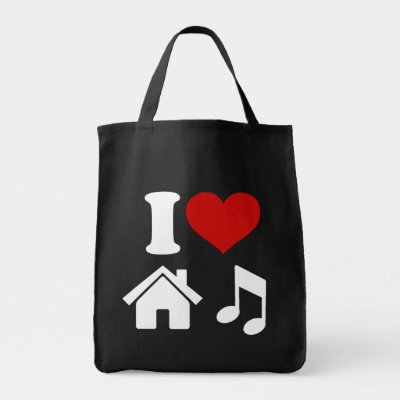 I Love House Music Tote Bag