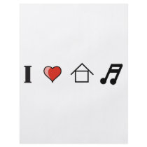 I Love House Music Club Clubbing flyers