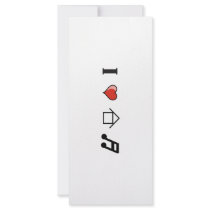 I Love House Music Club Clubbing Custom Rack Card