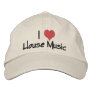 I Love House Music Baseball Cap