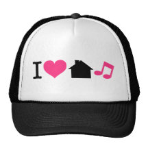 I Love House Music Hats