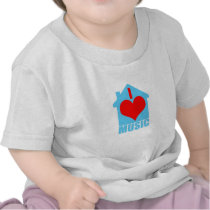 I Love House Music - Heart House T Shirt