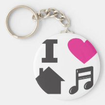 I love house music key chains