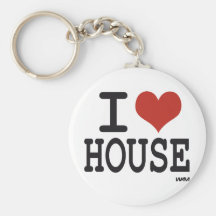 I love House music Keychains