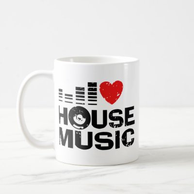 I Love House Music mugs