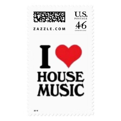 I love house music stamp
