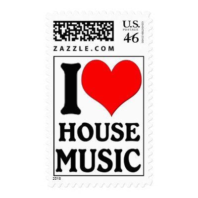 I love house music stamp