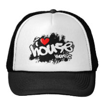I Love House Music Trucker Hat