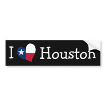 I Love Houston bumper stickers