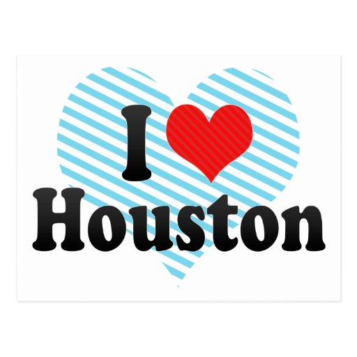 I Love Houston Postcard Zazzle