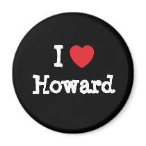 I love Howard heart custom personalized magnets
