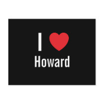 I love Howard postcards