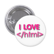 I Love HTML Pin